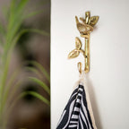 Brass Hook Bird in Branch
