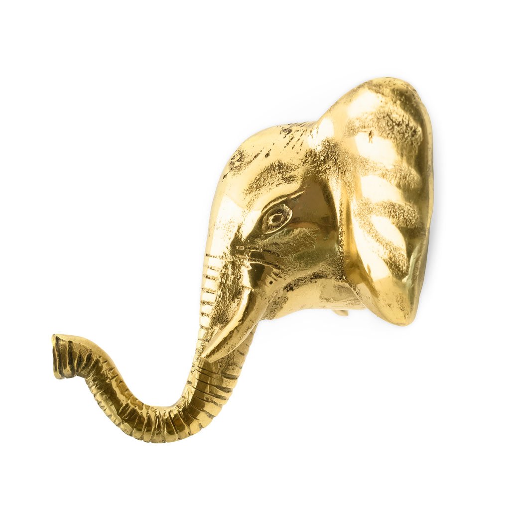 Brass Hook Elephant