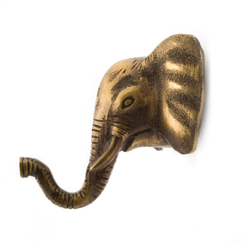 Brass Hook Elephant